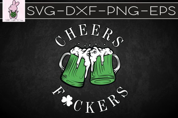 Cheers St Patricks Day Beer Drinking SVG Graphics