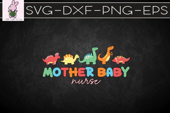 Dinosaur Postpartum RN OB Nurse SVG for Crafts & Graphics