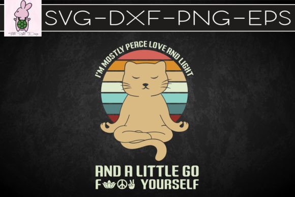Funny Yoga Cat Meditating SVG: Graphics for Crafts & Joyful Branding