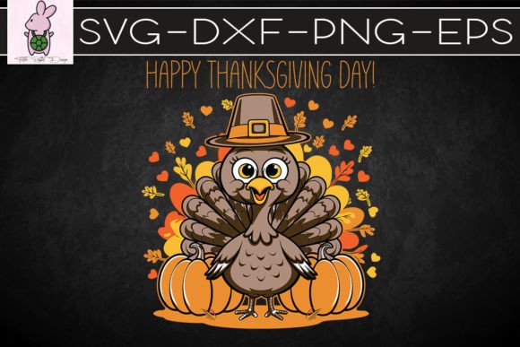 Happy Thanksgiving Day Turkey SVG: Graphics for Crafts