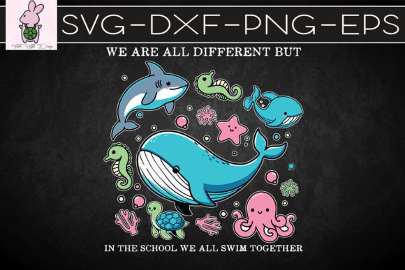 In This School We All Swim Together SVG Graphics