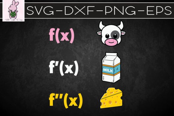 Mathematician Cow Milk Cheese Funny SVG: Crafts & Graphics