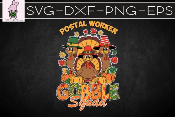 Postal Worker Gobble Squad SVG: Graphics for Crafts & Content