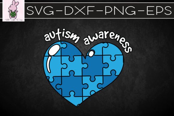 Puzzle Heart Autism Awareness SVG: Graphics for Crafts