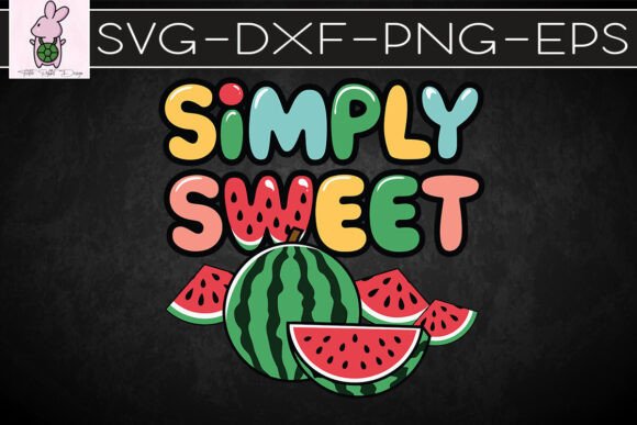 Simply Sweet Watermelon Summer Fruit SVG: Graphics for Crafts & Seasonal Branding